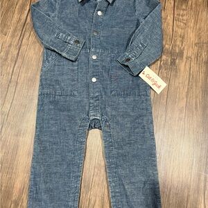 Cat & Jack Blue corduroy Denim look Kids Bodysuit
